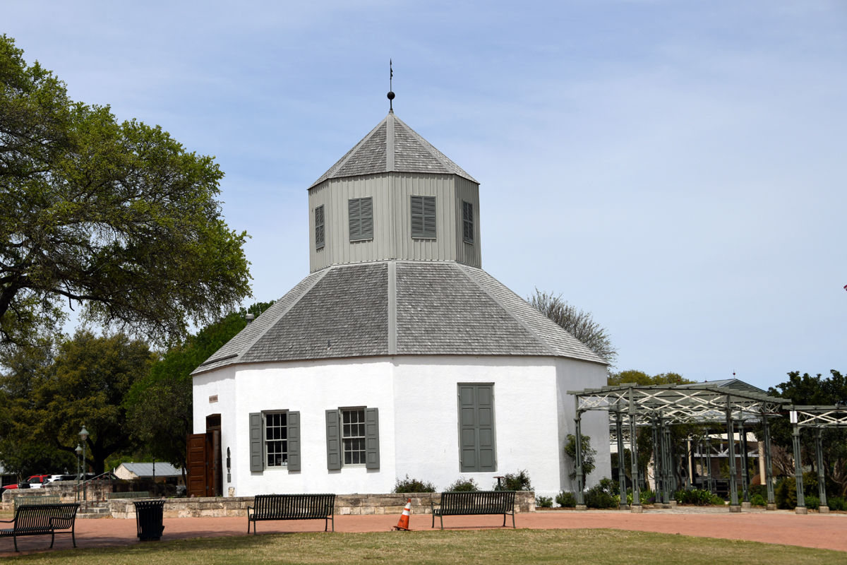 202 The Vereins Kirche is a replica of a 19th century German Church. It is located in the town square in Fredericksburg, Texas.JPG